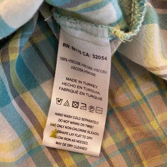 Anthropologie Holding Horses Plaid Wrap Top Size 0 - Picture 11 of 11